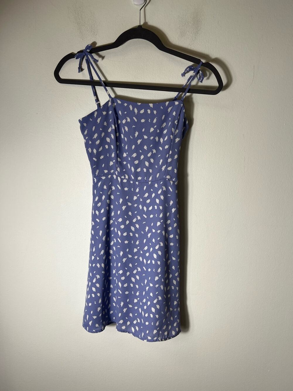 Girls Walking on Sunshine medium periwinkle summer dress